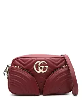 Gucci маленькая сумка на плечо GG Marmont, красный
