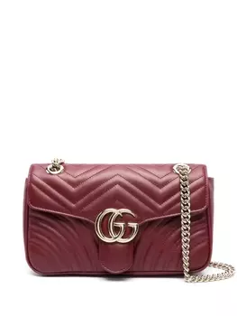 Gucci маленькая сумка на плечо GG Marmont, красный