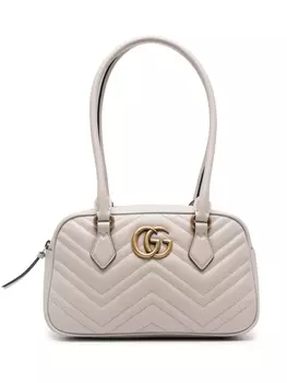 Gucci маленькая сумка на плечо GG Marmont, серый