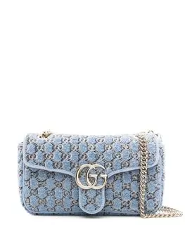 Gucci маленькая сумка на плечо GG Marmont, синий