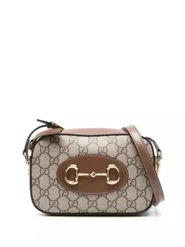 Gucci маленькая сумка на плечо Horsebit 1955, коричневый