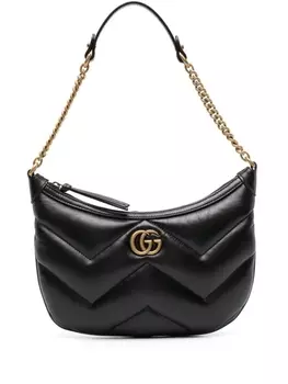 Gucci маленькая сумка на плечо Marmont, черный