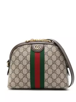 Gucci маленькая сумка на плечо Ophidia GG, нейтральный цвет