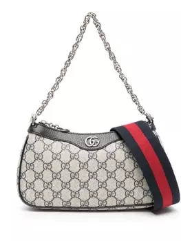 Gucci маленькая сумка на плечо Ophidia GG, нейтральный цвет