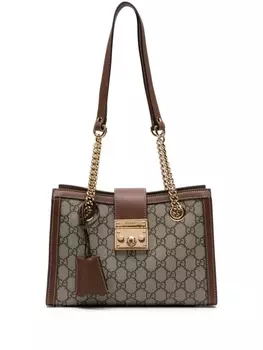 Gucci маленькая сумка на плечо Padlock, нейтральный цвет