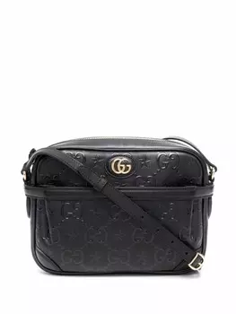 Gucci маленькая сумка на плечо с логотипом GG, черный