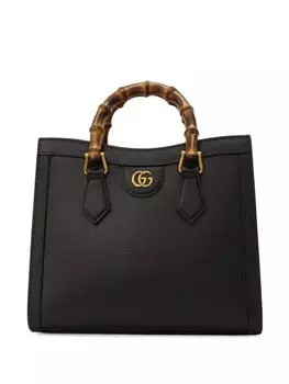 Gucci маленькая сумка-тоут Diana, черный