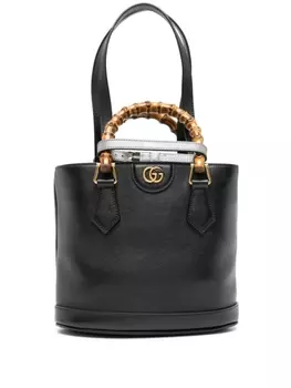 Gucci маленькая сумка-тоут Diana, черный