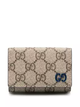 Gucci мини-кошелек из канваса с узором GG, нейтральный цвет