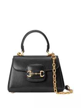 Gucci мини-сумка 1955 Horsebit, черный
