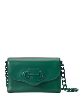 Gucci мини-сумка 1955 Horsebit, зеленый