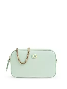 Gucci мини-сумка через плечо GG Marmont, зеленый
