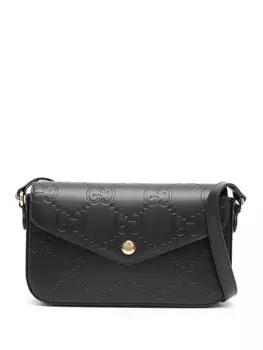 Gucci мини-сумка через плечо GG Super, черный