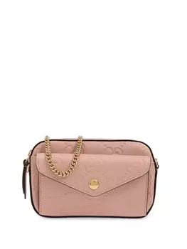 Gucci мини-сумка через плечо GG Supreme, розовый
