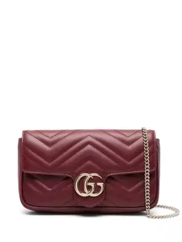 Gucci мини-сумка через плечо Marmont, красный