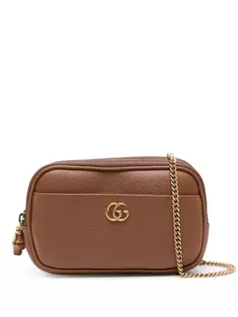 Gucci мини-сумка Double G Super, коричневый