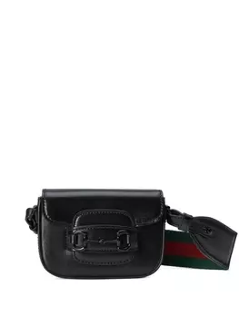 Gucci мини-сумка на плечо 1955 Horsebit, черный