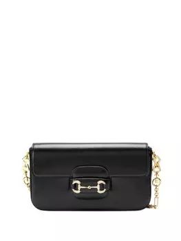 Gucci мини-сумка на плечо 1955 Horsebit, черный