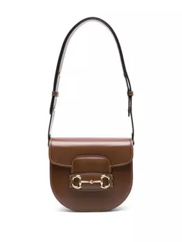 Gucci мини-сумка на плечо 1955 Horsebit, коричневый
