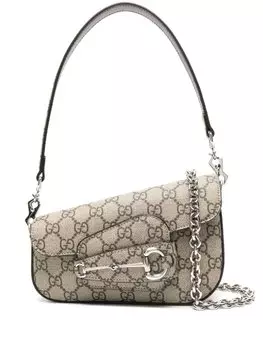 Gucci мини-сумка на плечо 1955 Horsebit, нейтральный цвет