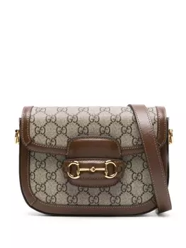 Gucci мини-сумка на плечо 1955 Horsebit, нейтральный цвет