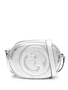 Gucci мини-сумка на плечо Blondie, серебристый
