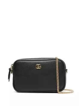 Gucci мини-сумка на плечо GG Marmont, черный