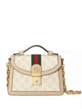 Gucci мини-сумка на плечо Ophidia, белый