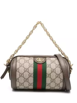 Gucci мини-сумка на плечо Ophidia, коричневый