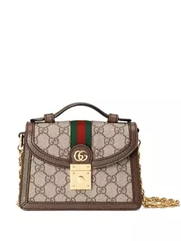 Gucci мини-сумка на плечо Ophidia, нейтральный цвет