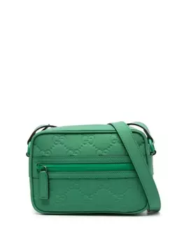 Gucci мини-сумка на плечо с узором GG Supreme, зеленый