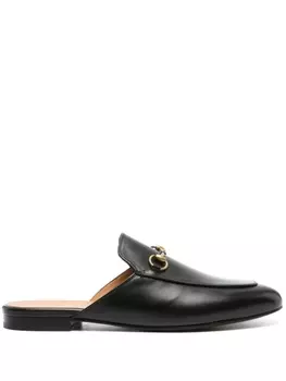 Gucci мюли Princetown с пряжкой Horsebit, черный