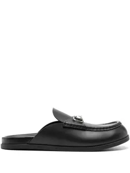 Gucci мюли с пряжкой Horsebit, черный