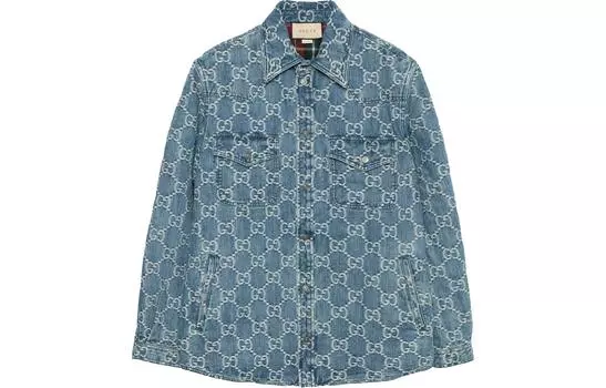 Мужская джинсовая куртка Gucci, синий