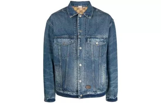 Мужская джинсовая куртка Gucci, голубой