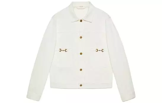 GUCCI Мужская джинсовая куртка, цвет White