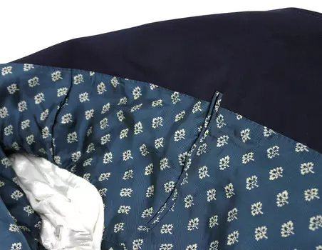 Gucci Мужская формальная куртка с 2 пуговицами синяя из полиэстера/шерсти/эластана, синий