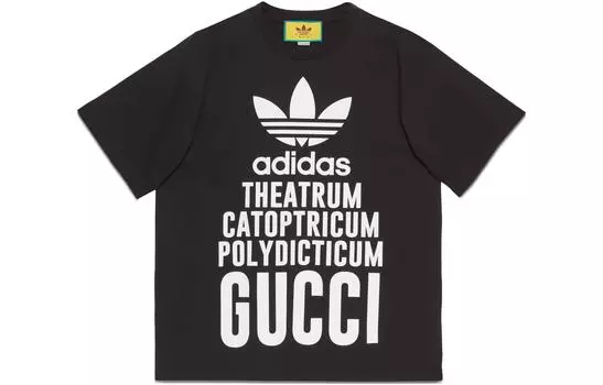 Футболка мужская Adidas x Gucci, белый / черный