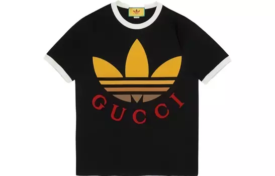 Футболка мужская Gucci, черный / желтый / красный