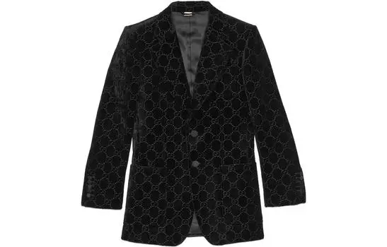 Куртка мужская Gucci с узором, черный / белый