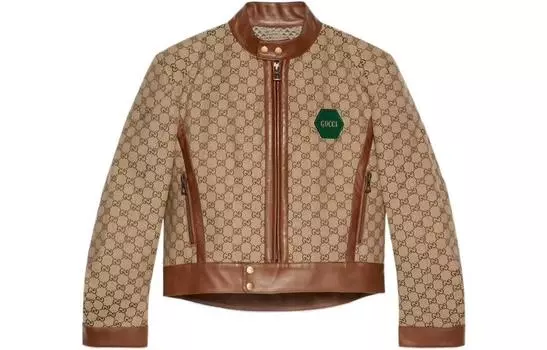 Куртка мужская Gucci на молнии, коричневый / светло-коричневый