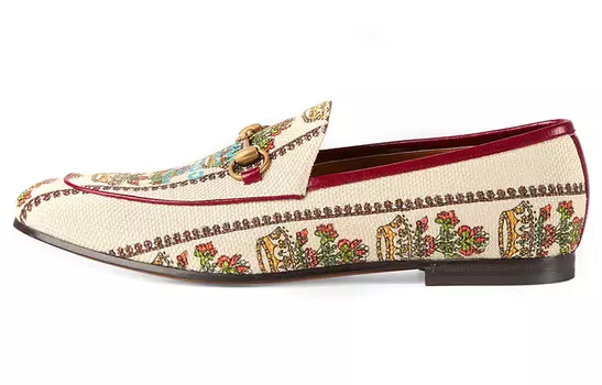 Туфли Gucci мужские, белый / красный