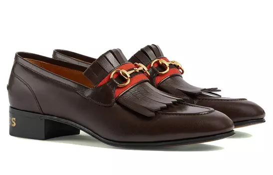 Лоферы мужские Gucci Horsebit, темно-коричневый