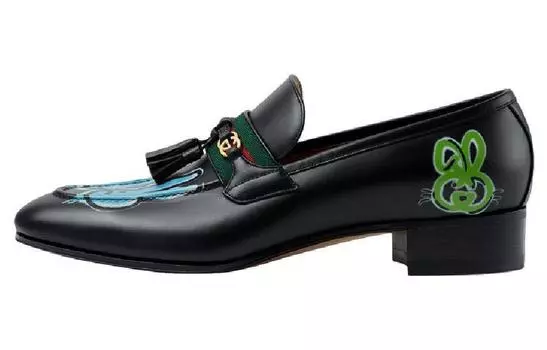 Туфли мужские Gucci с принтом, черный