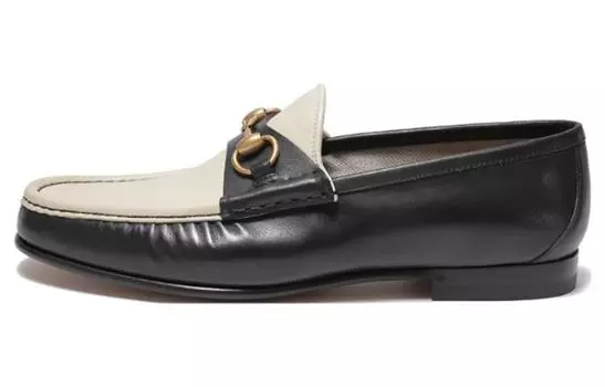 Туфли мужские Gucci, черный / бежевый