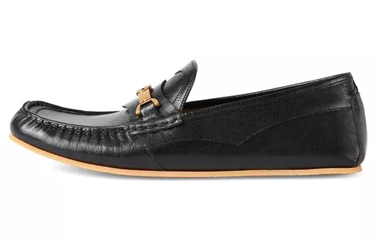 Ботинки GUCCI Interlocking G Horsebit Loafers Black