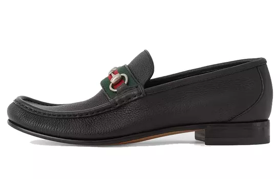 Ботинки GUCCI Horsebit Loafers Black