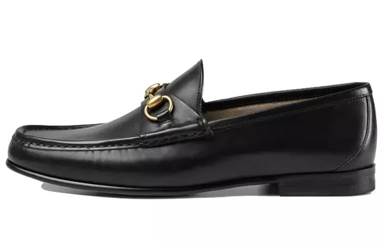 Ботинки GUCCI 1953 Horsebit Loafer Black Leather