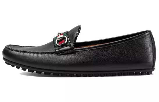 Ботинки GUCCI Horsebit Leather Loafers