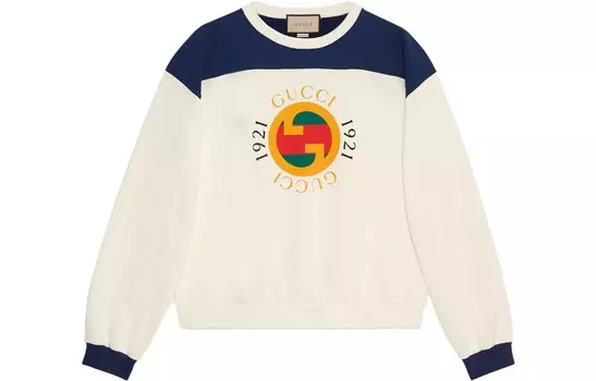 Толстовка мужская Gucci Printed Jersey, черный / бежевый